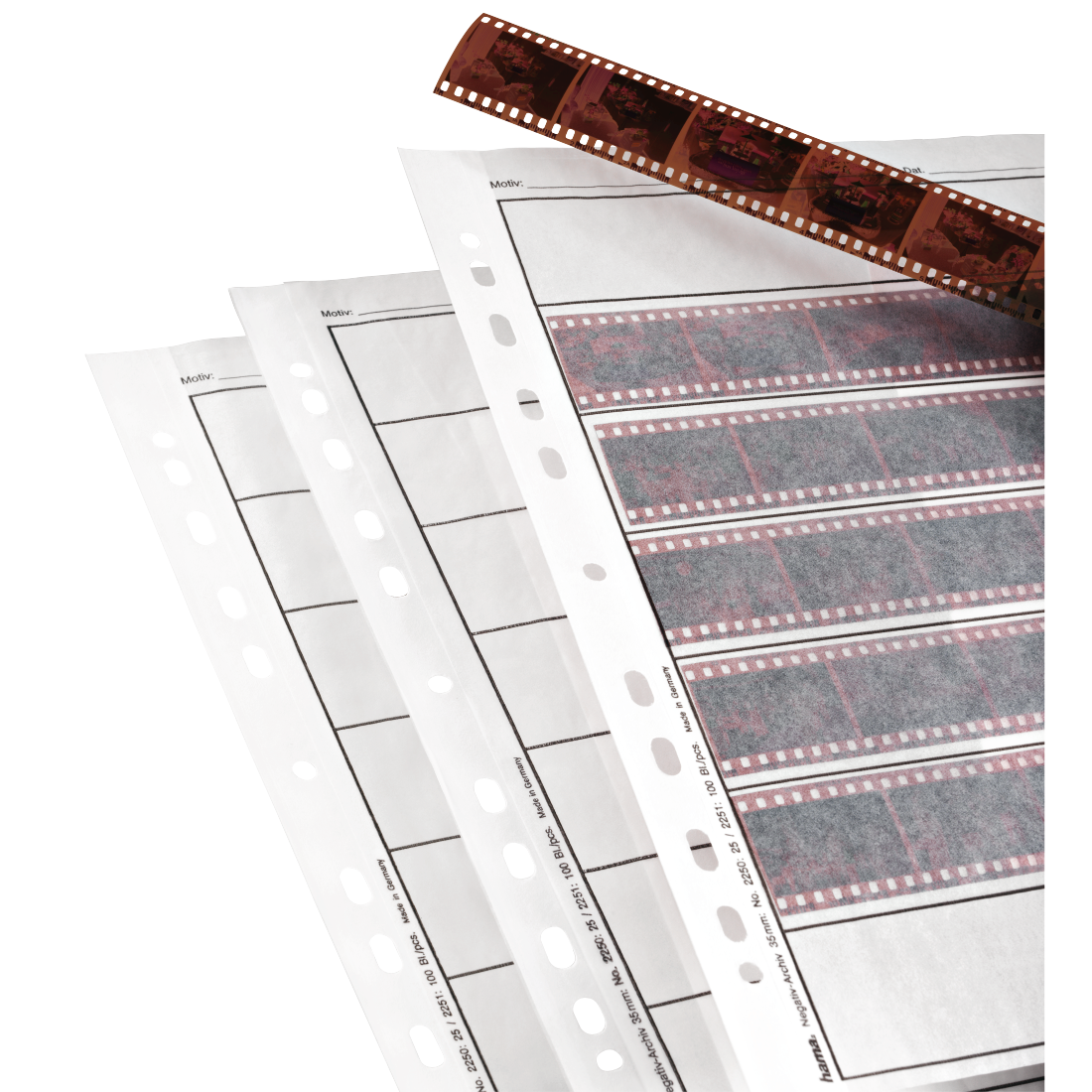 Hama Pergamine Negative Sleeves for 35mm film, 100 pcs