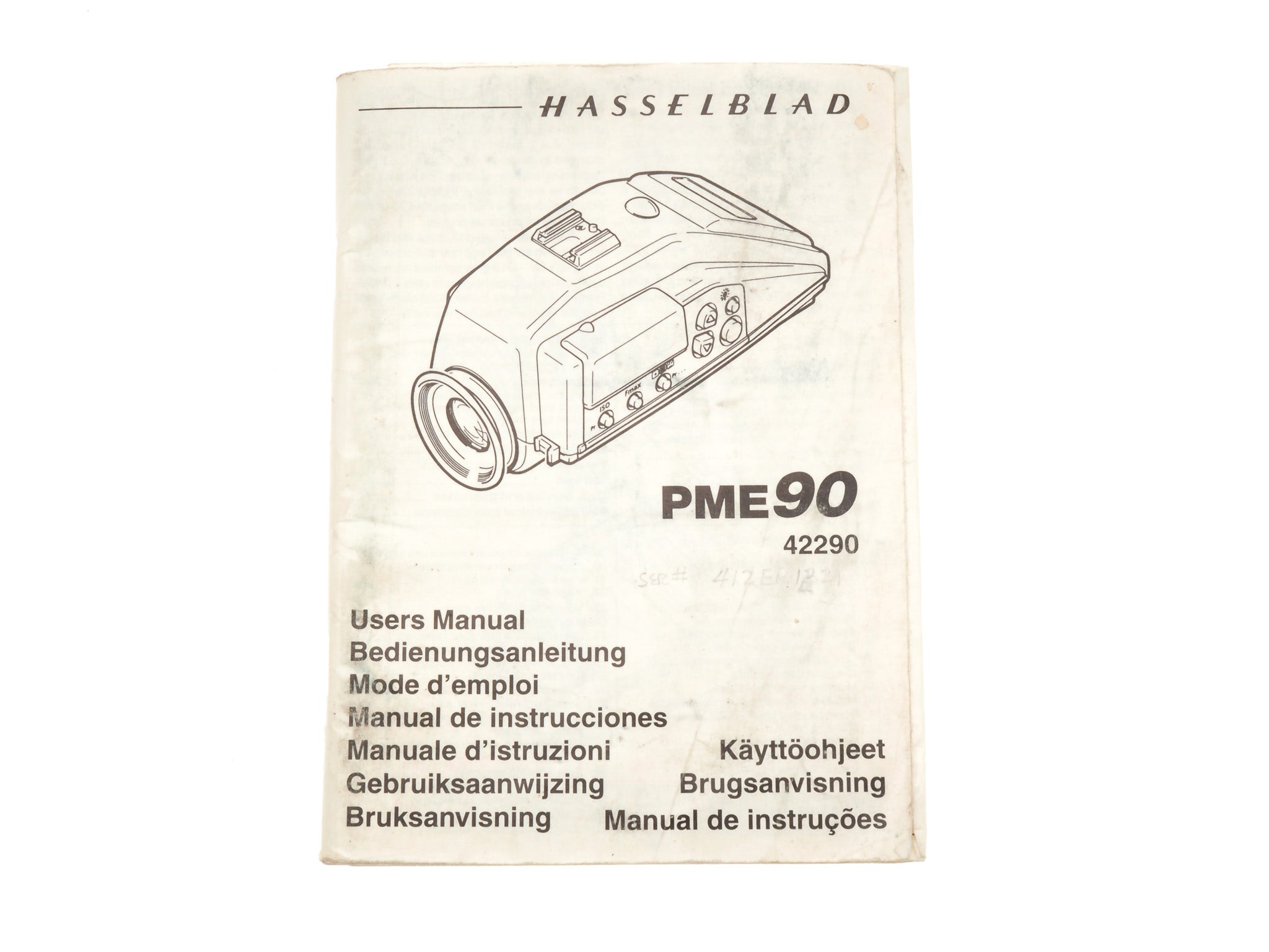 Hasselblad PME90 Instructions - Accessory