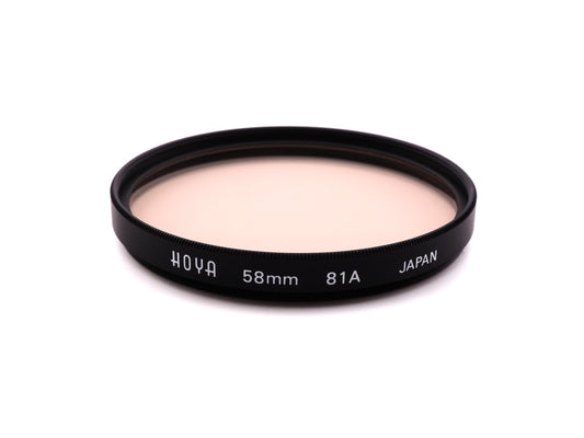 Hoya 58mm Color Correction Filter 81A - Accessory