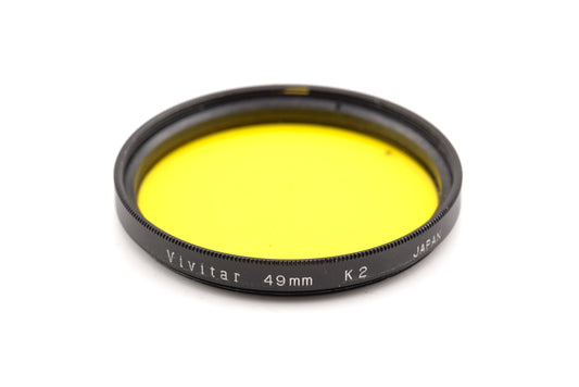 Vivitar 49mm Yellow Filter K2 - Accessory
