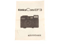 Konica C35 EF3 Instructions - Accessory