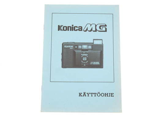 Konica MG Instructions - Accessory