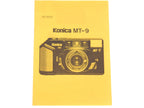 Konica MT-9 Instructions