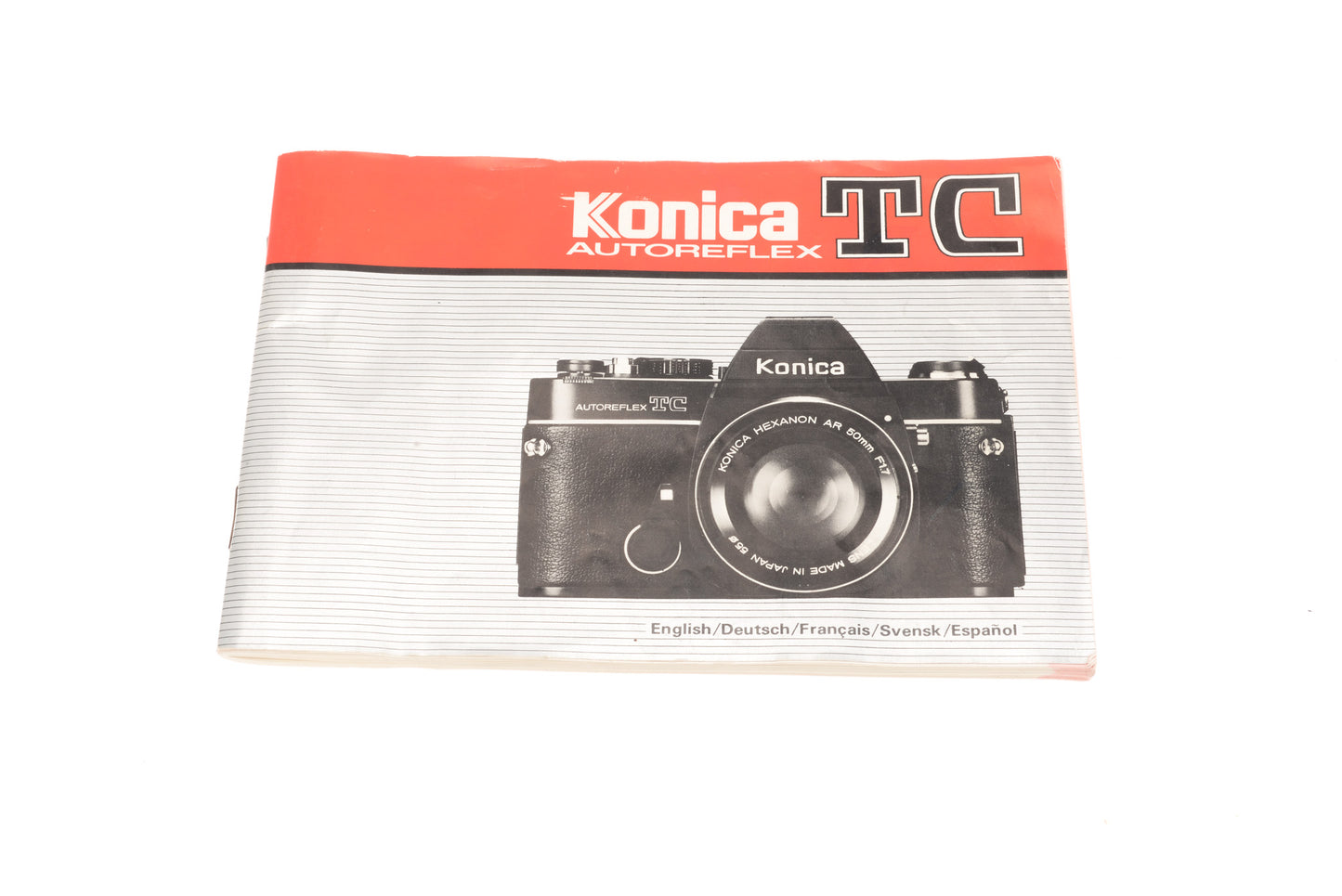 Konica Autoreflex TC Instructions
