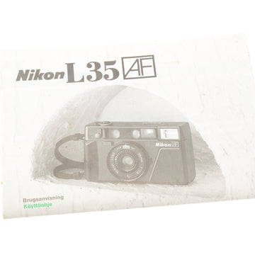 Nikon L35AF Brugsanvisning/Käyttöohje