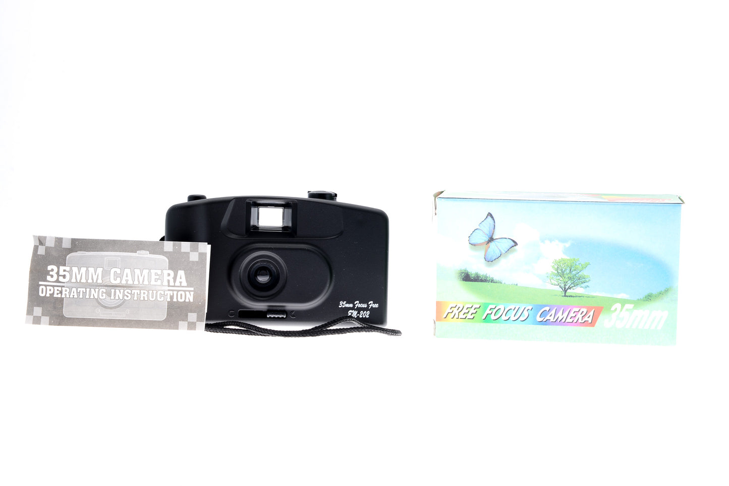 35mm Focus Free Camera EM-202 Large Viewfinder Point and Shoot