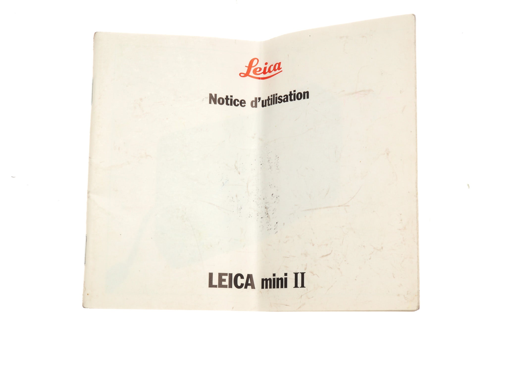 Leica Mini II Instructions - Accessory