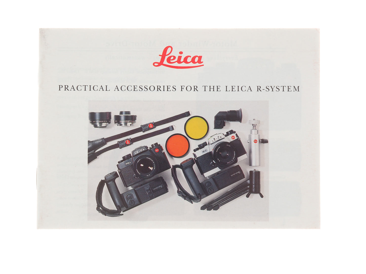 Leica R-System Practical Accessories Instructions - Accessory