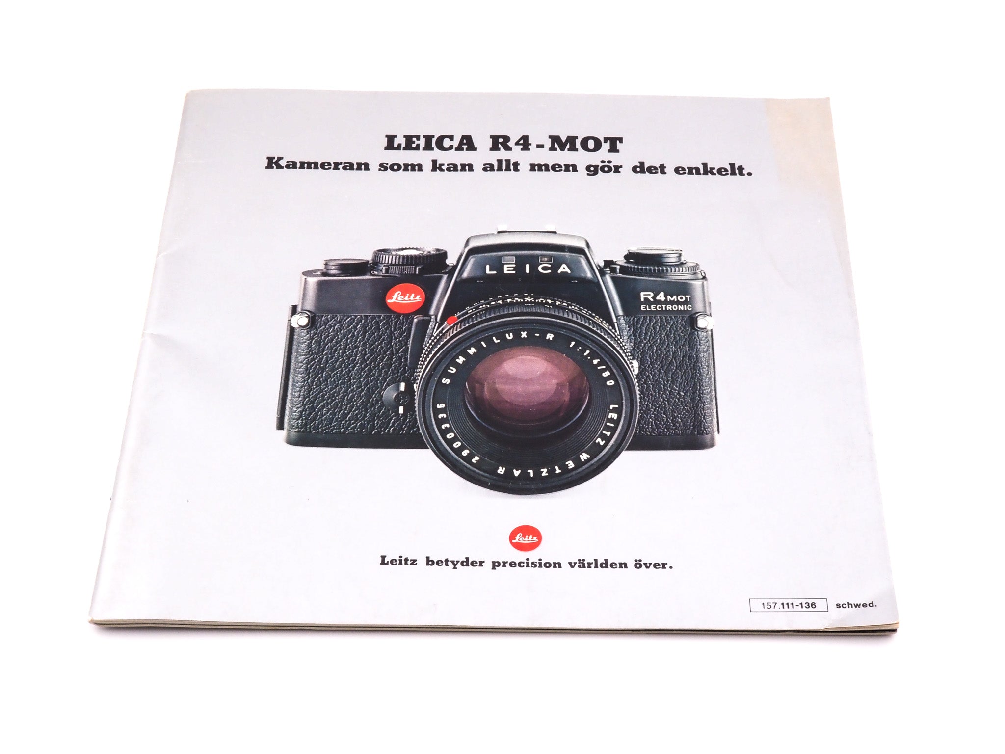 Leica R4-MOT Brochure - Accessory – Kamerastore