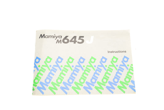 Mamiya M645J Instructions - Accessory