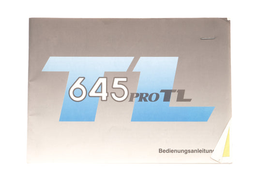 Mamiya 645 Pro TL Instructions - Accessory