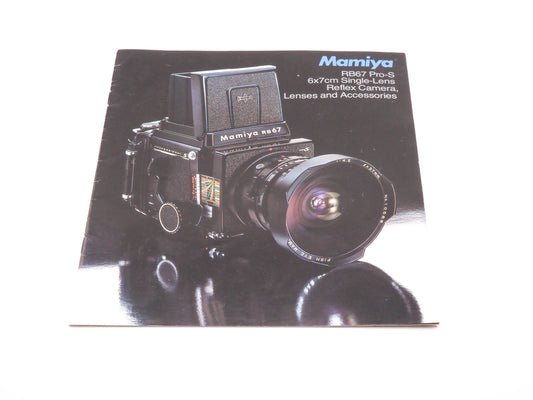 Mamiya RB67 Pro-S Accessories Brochure - Accessory