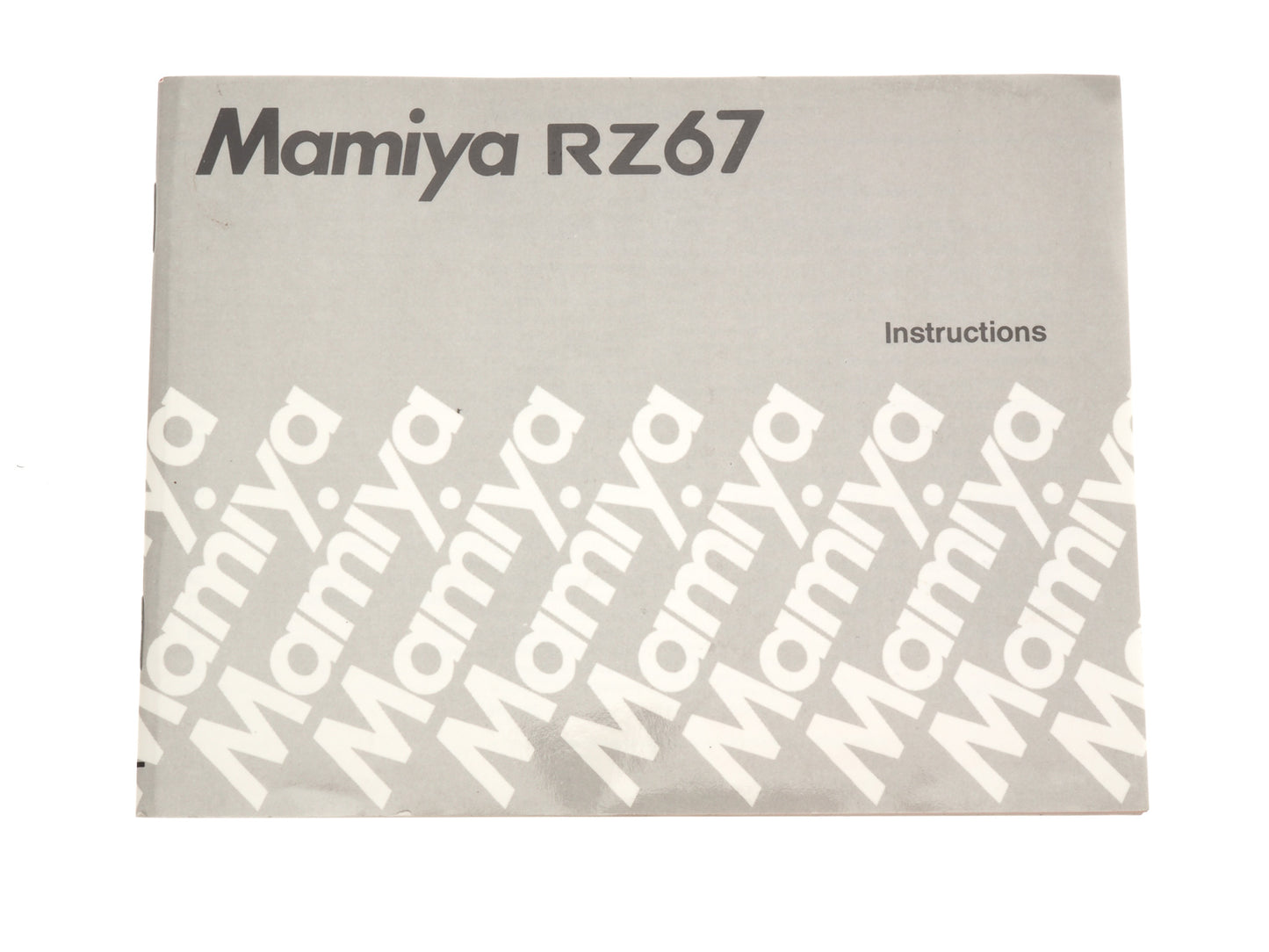 Mamiya RZ67 Instructions - Accessory