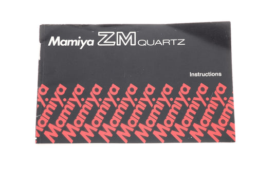 Mamiya ZM Quartz Instructions - Accessory