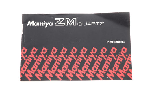 Mamiya ZM Quartz Instructions