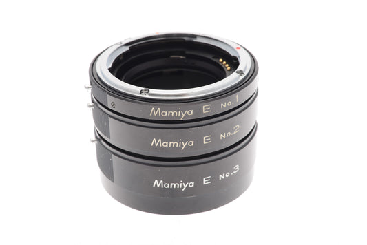 Mamiya E Extension Tube Set - Accessory