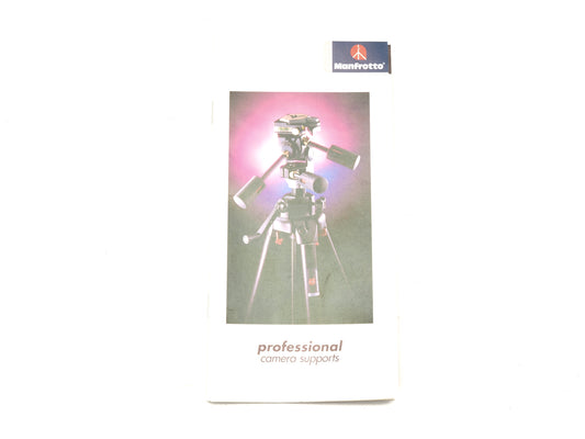 Manfrotto Professional Camera Supports Booklet - Accessory
