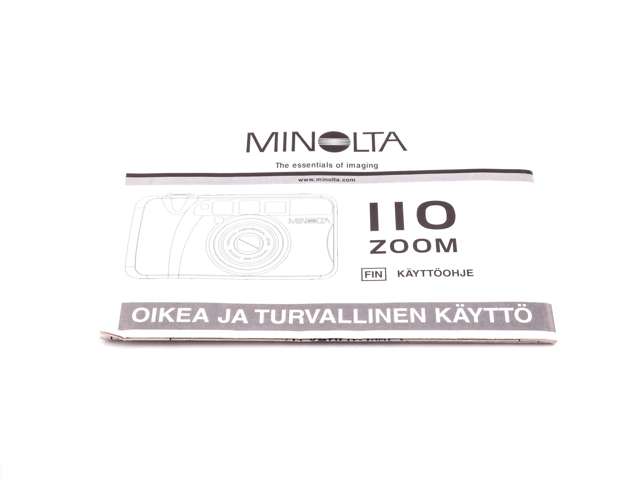 Minolta 110 Zoom Instructions - Accessory