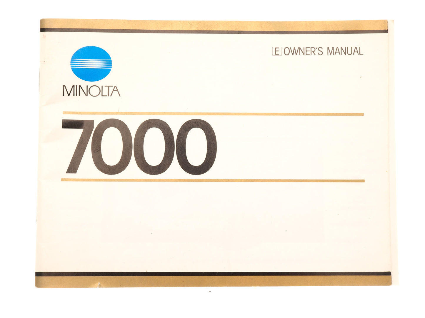 Minolta 7000 Instructions
