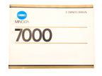 Minolta 7000 Instructions