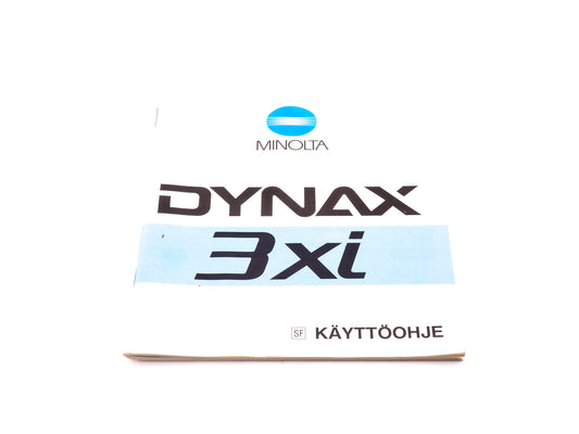 Minolta Dynax 3xi Instructions - Accessory