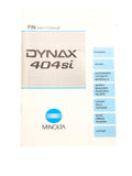 Minolta Dynax 404si Instructions - Accessory