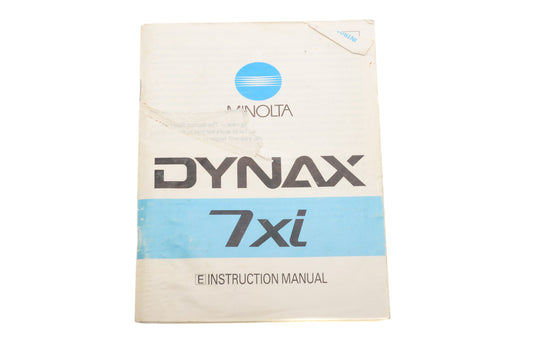 Minolta Dynax 7 XI Instructions