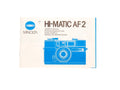 Minolta Hi-Matic AF 2 Instructions - Accessory
