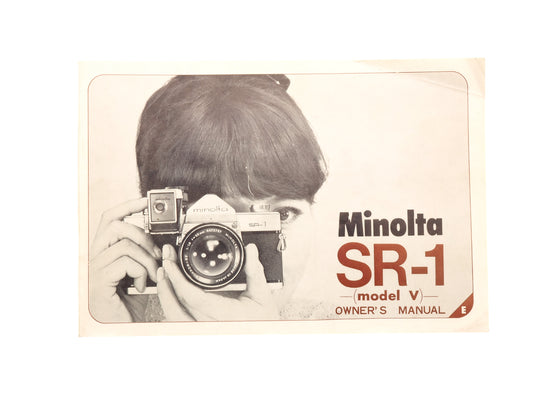 Minolta SR-1 Instruction Manual - Accessory