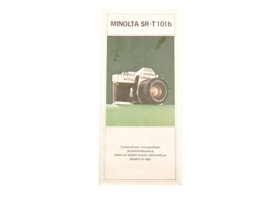 Minolta SR-T 101b Instruction Manual - Accessory