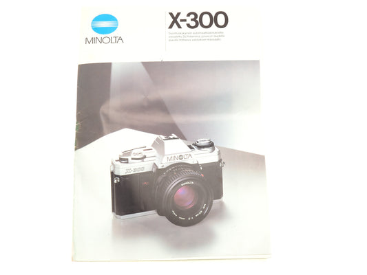 Minolta X-300 Booklet - Accessory