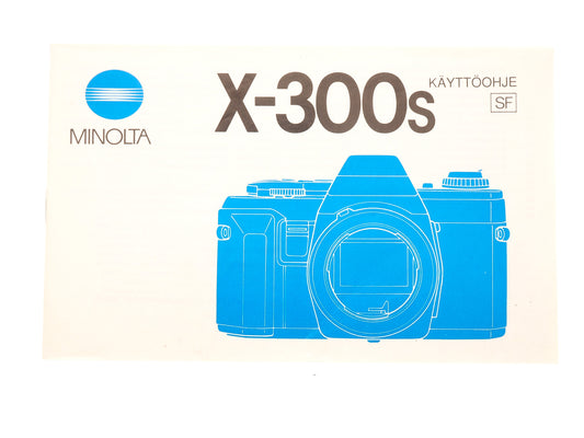 Minolta X-300s Instructions - Accessory