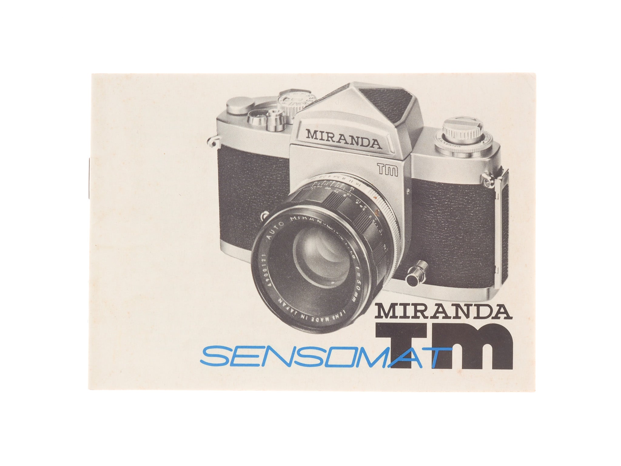 Miranda Sensomat TM Instructions - Accessory