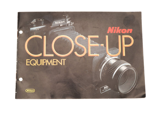 Nikon Close-Up Equipment Instructions - Accessory