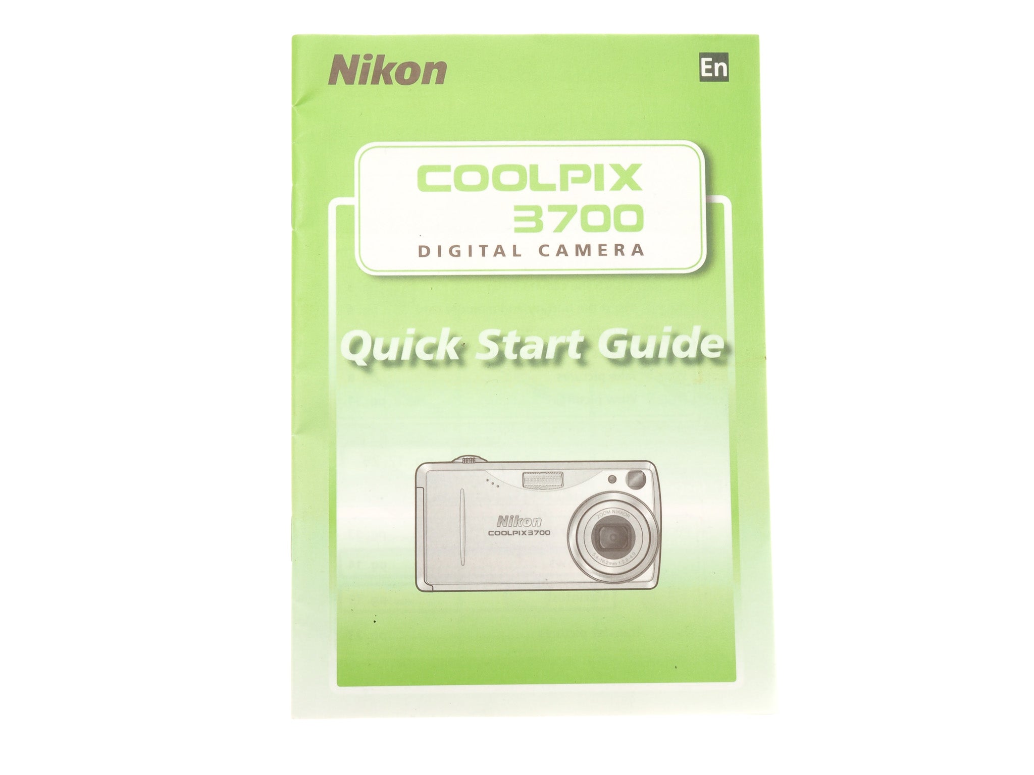 Nikon CoolPix 3700 Instructions - Accessory