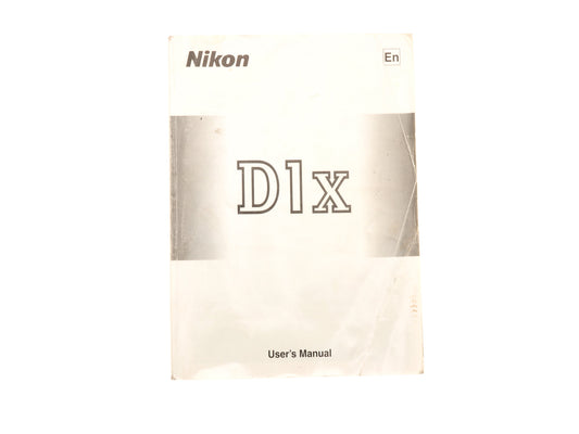 Nikon D1X Instruction Manual - Accessory