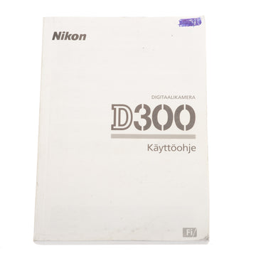 Nikon D300 Instructions