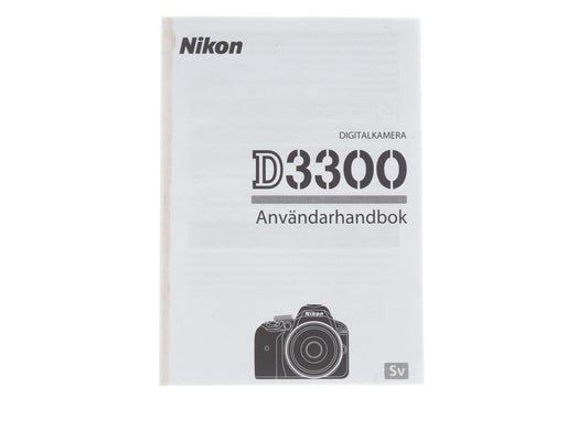 Nikon D3300 Instructions - Accessory