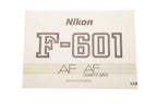 Nikon F-601 AF/AF Quartz Date Instructions