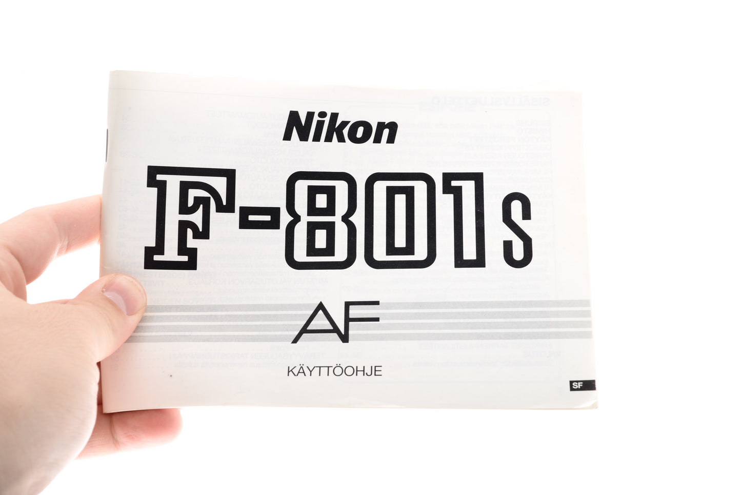 Nikon F-801s Instructions