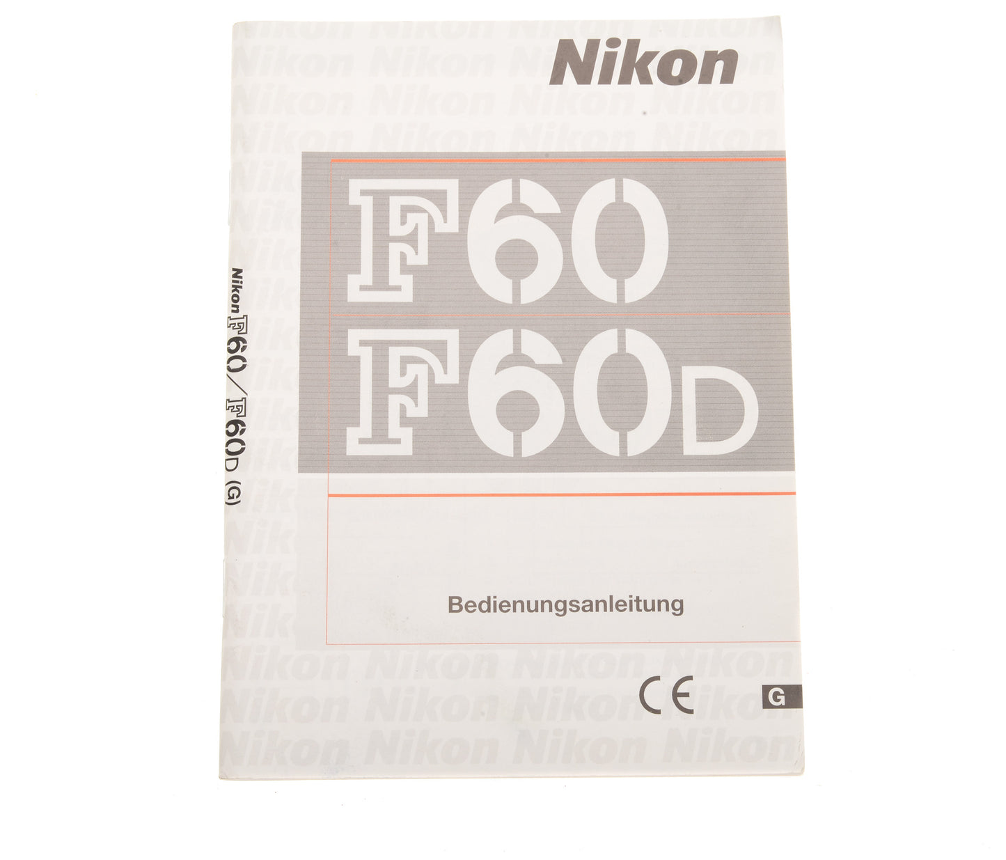 Nikon F60 / F60D Instructions