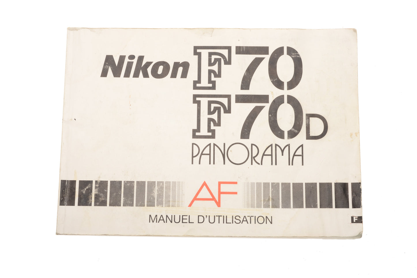 Nikon F70/F70D AF Panorama Instruction Manual - Accessory
