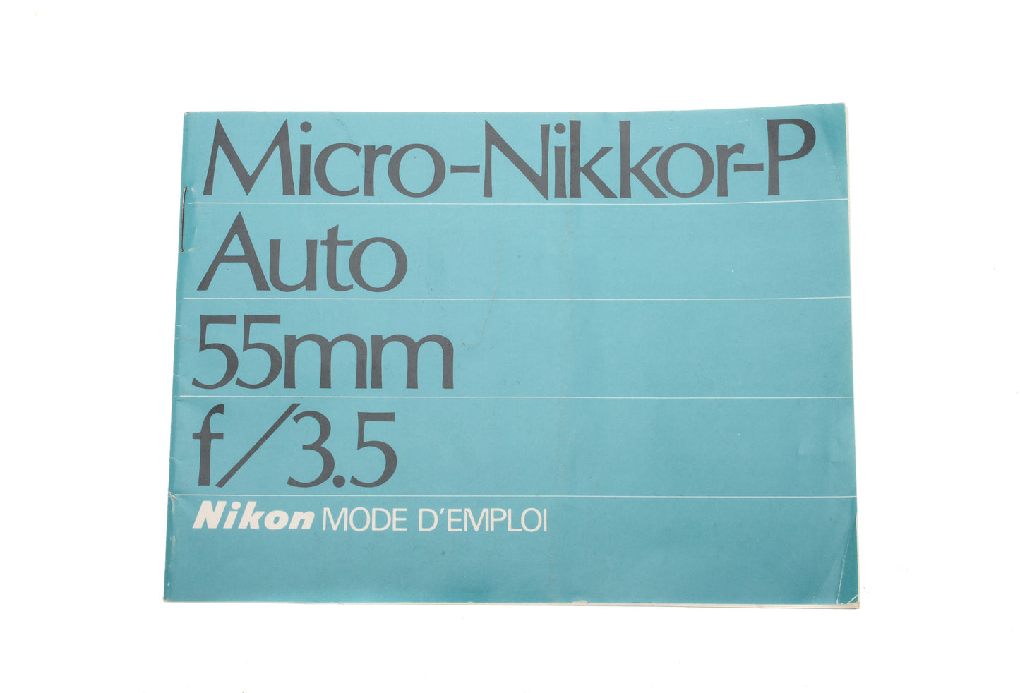 Nikon Micro-Nikkor-P Auto 55mm f/3.5 Instructions - Accessory