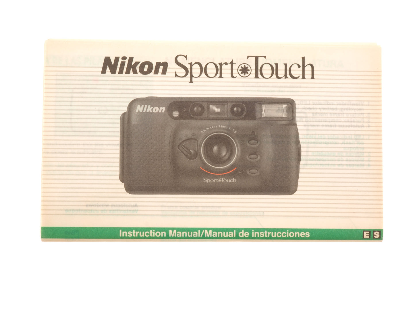 Nikon Sport Touch Instructions - Accessory
