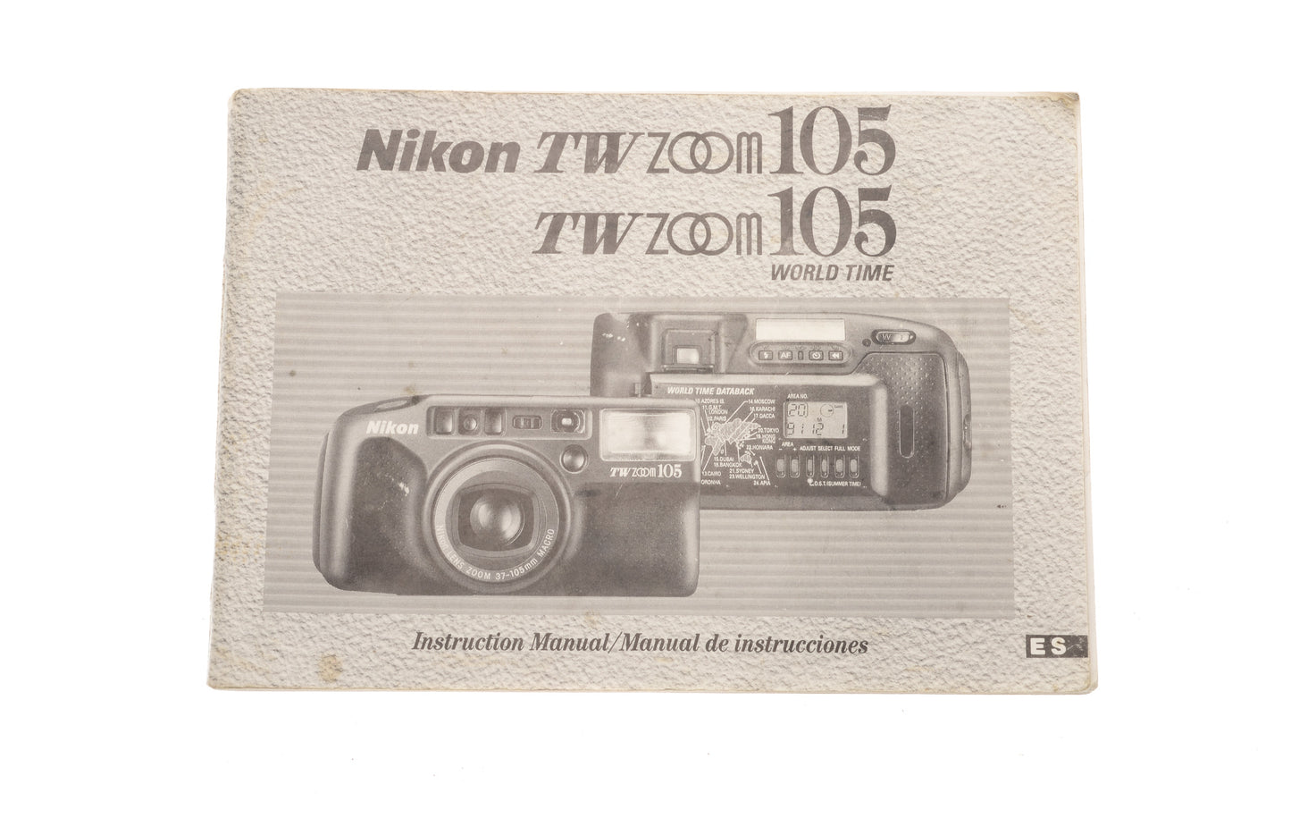Nikon TW Zoom 105/105 World Time Instructions - Accessory