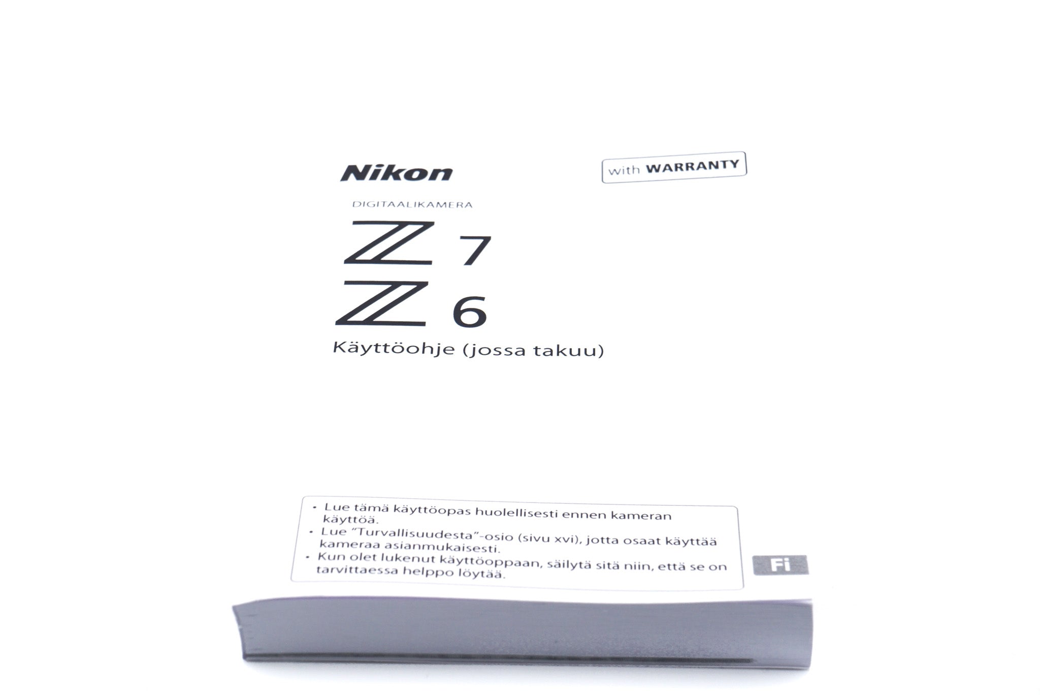 Nikon Z6 / Z7 Instructions - Accessory