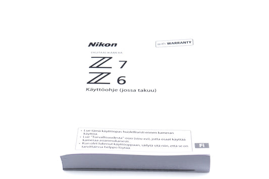 Nikon Z6 / Z7 Instructions - Accessory