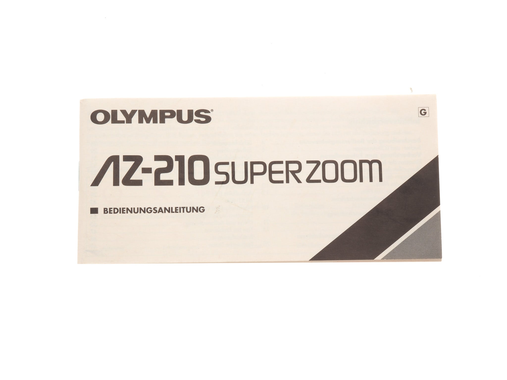 Olympus AZ-210 Super Zoom Instructions - Accessory