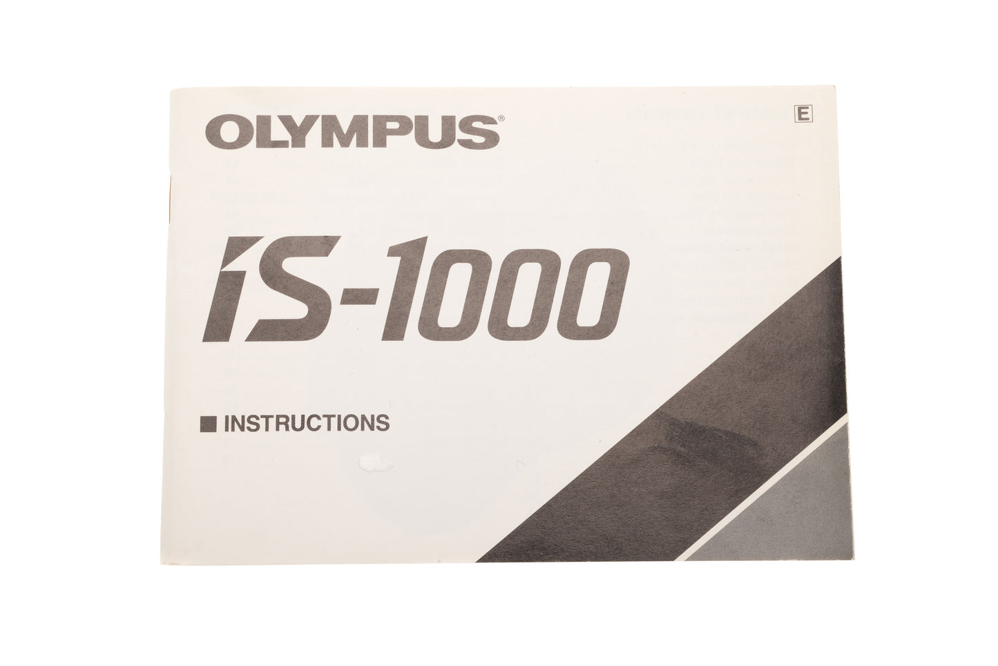 Olympus IS-1000 Instructions - Accessory