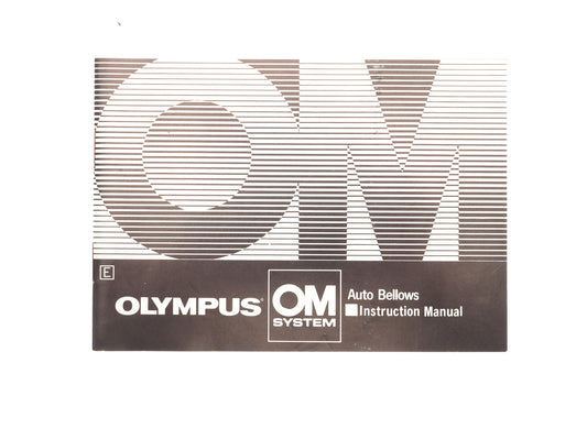 Olympus Auto Bellows Instructions - Accessory
